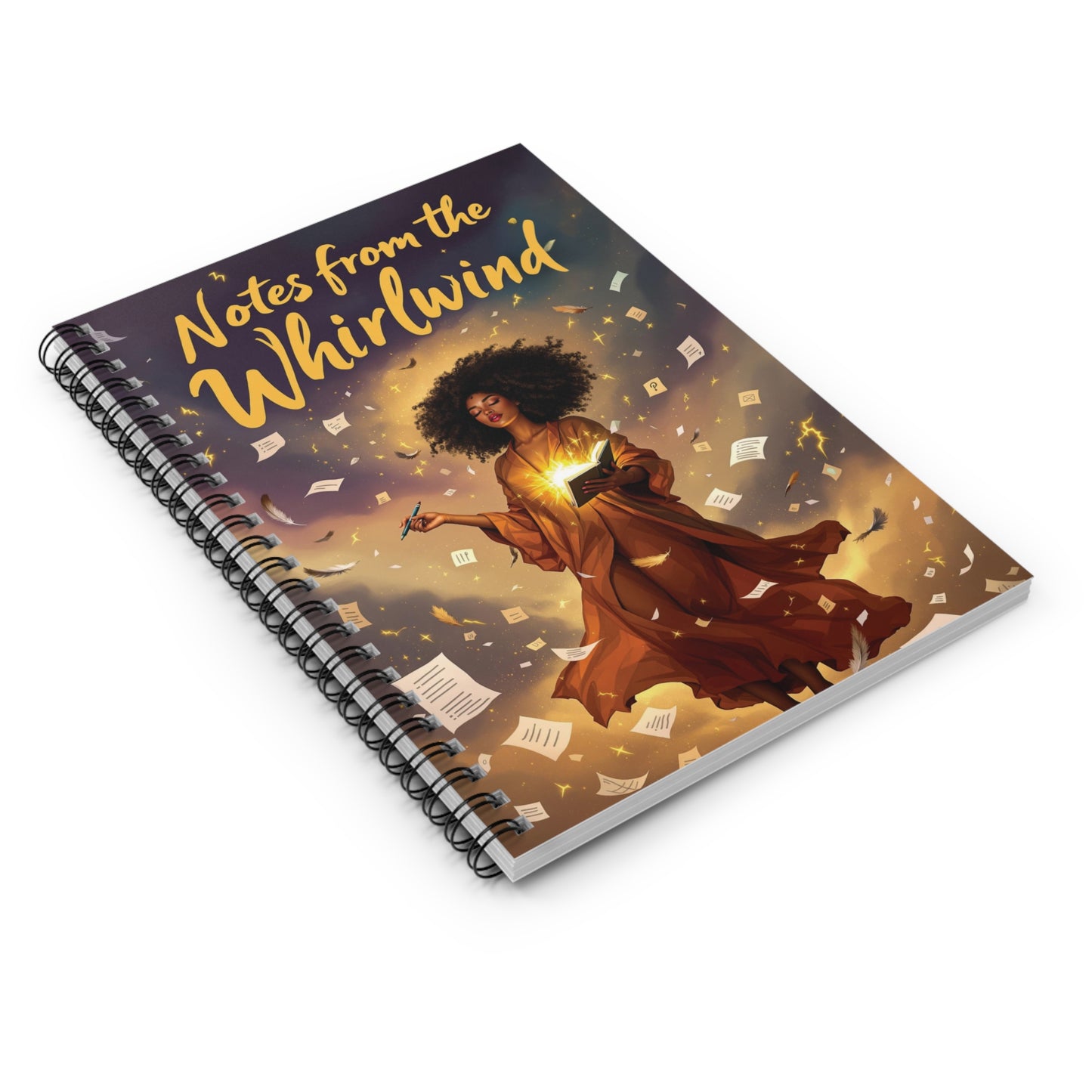 Notes from the Whirlwind Spiral Notebook | Inspirational Journal, Creative Writing, Gift for Writers, School Supplies, Artist Sketchbook