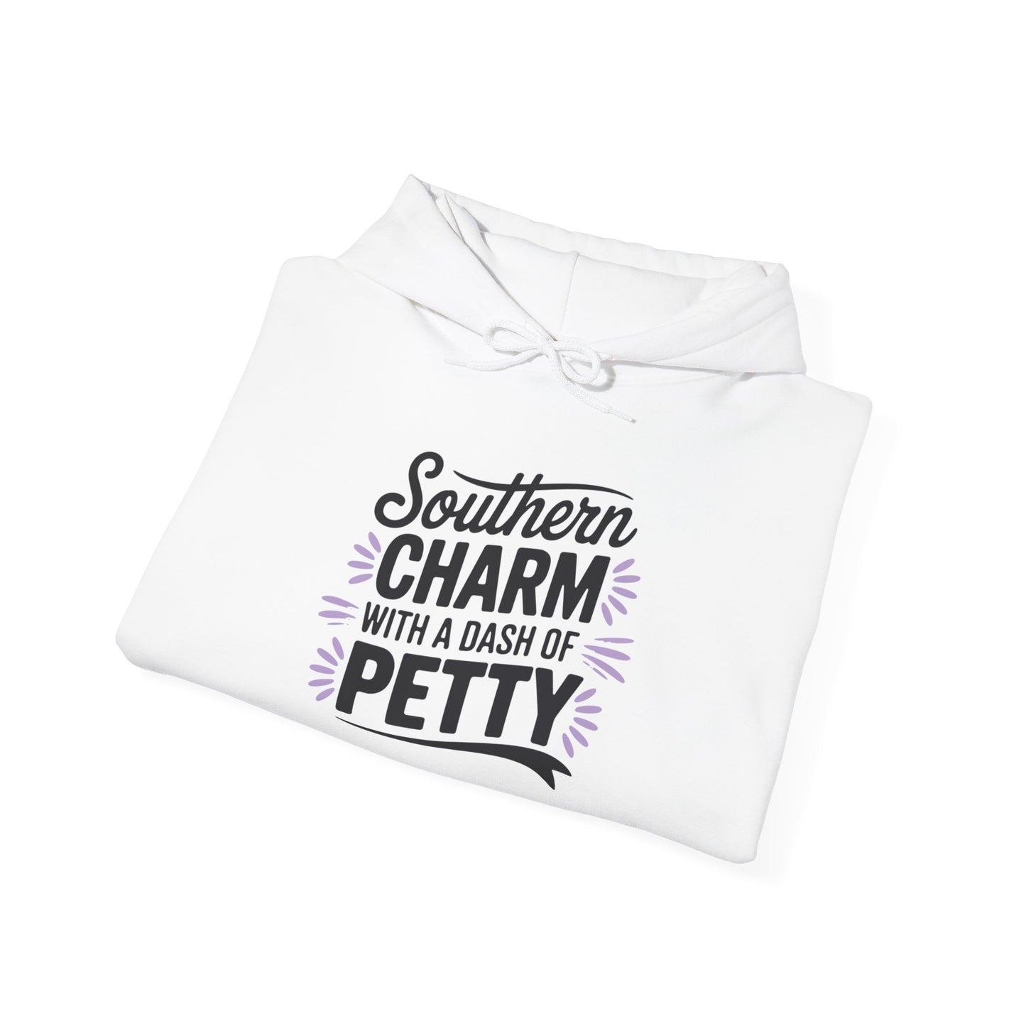 Hooded Sweatshirt Southern Charm with a Dash of Petty