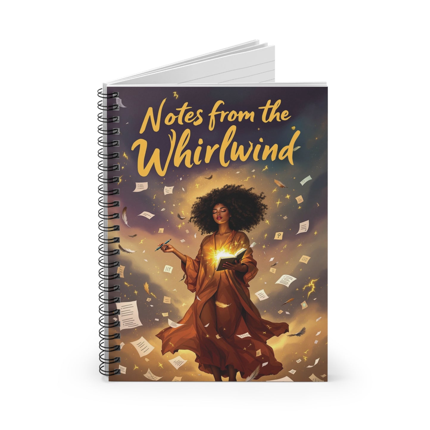 Notes from the Whirlwind Spiral Notebook | Inspirational Journal, Creative Writing, Gift for Writers, School Supplies, Artist Sketchbook