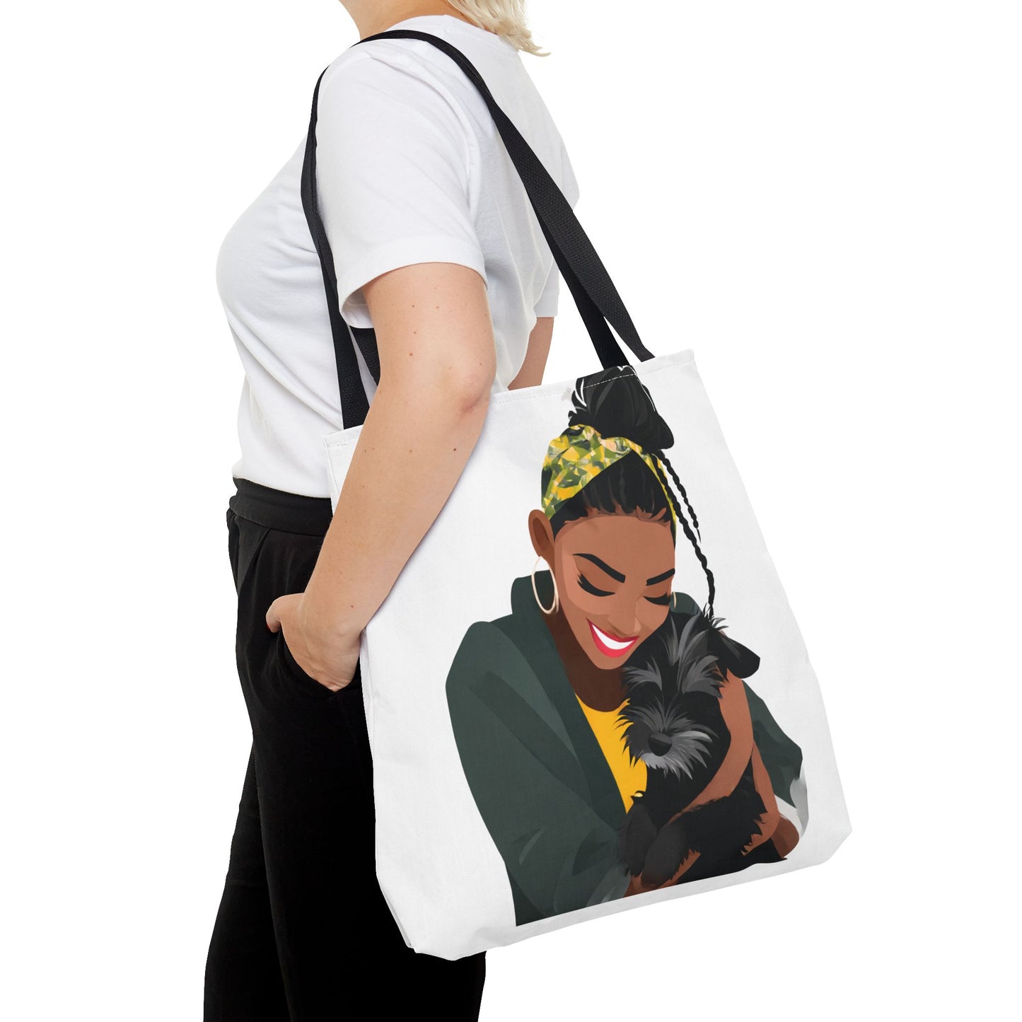 Chic Dog Lover Tote Bag, Pet Mom Gift, Stylish Shopping Bag, Animal Lover Accessory, Eco-Friendly Handbag, Dog Owner Tote