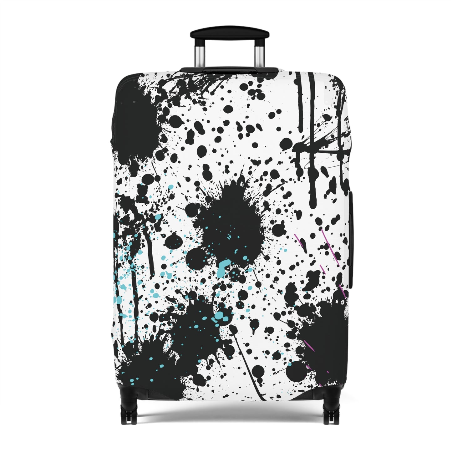 Luggage Cover - Black Splash Design