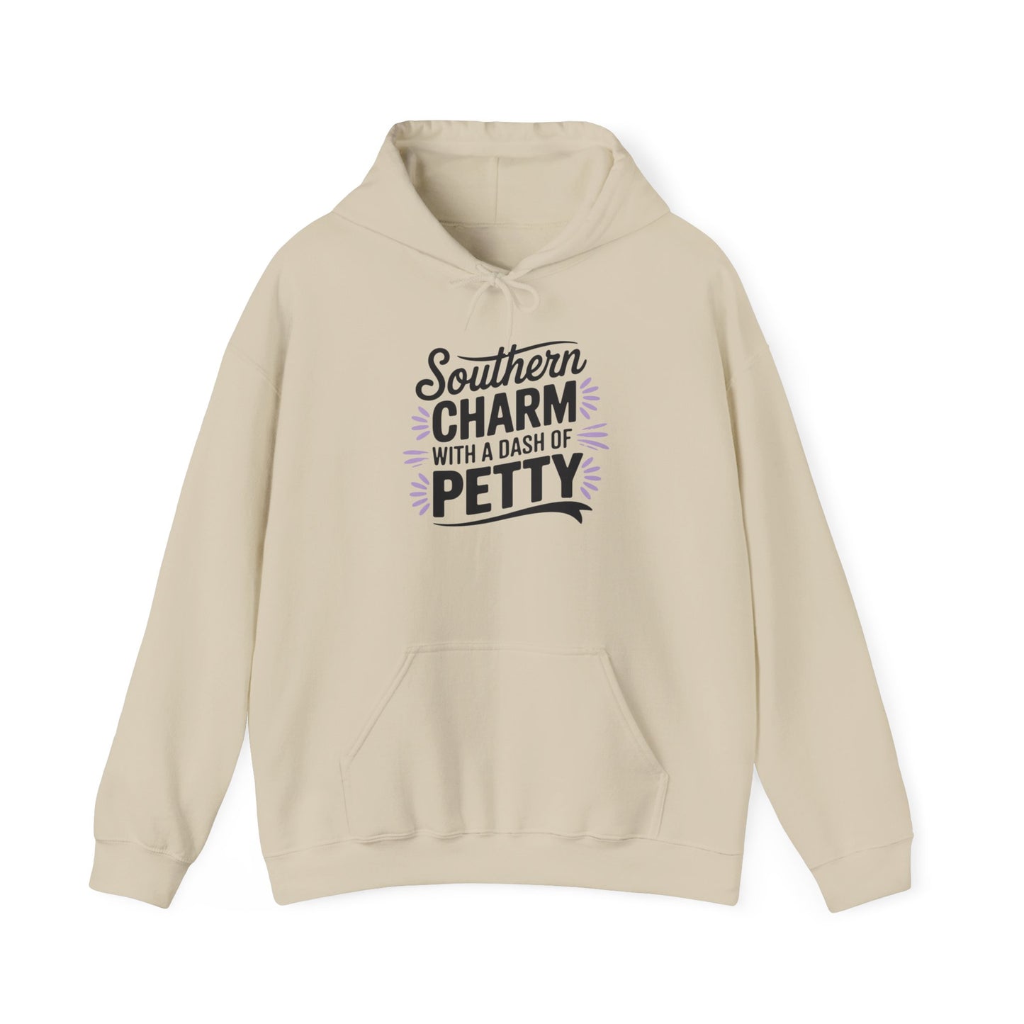 Hooded Sweatshirt Southern Charm with a Dash of Petty