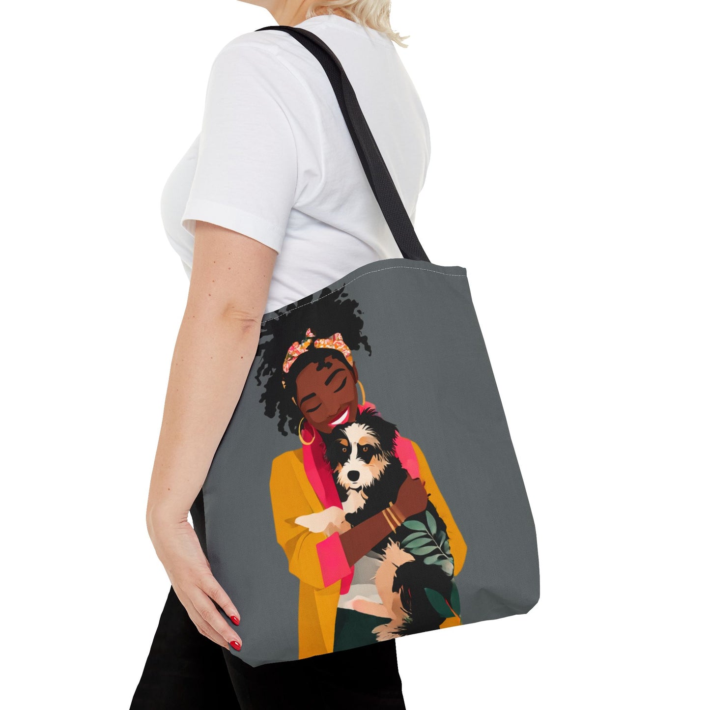 Chic Pet Lover Tote Bag, Perfect for Dog Owners, Gifts for Animal Lovers, Stylish Shopping Bag, Eco-Friendly Tote