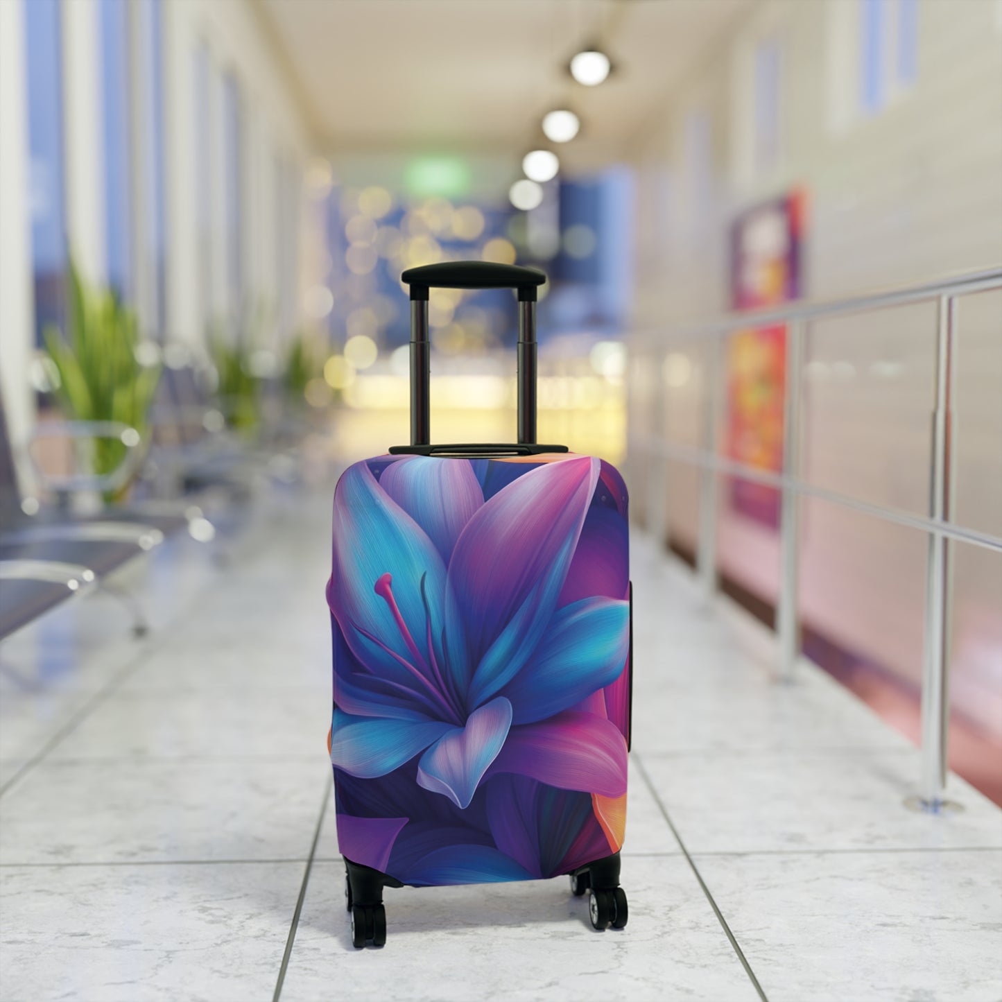 Radiant Bloom Luggage Cover