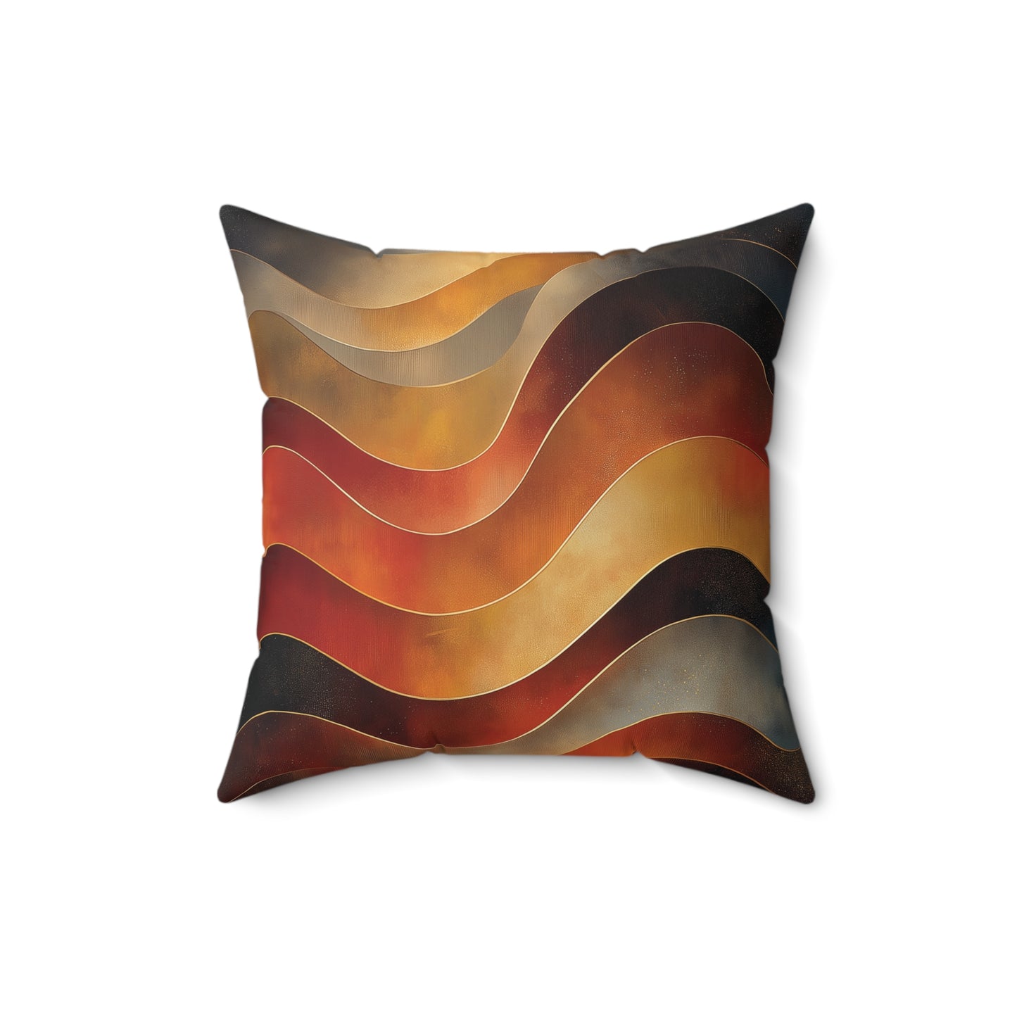 Retro Wavy Pattern Decorative Pillow - Cozy Accent for Home Decor