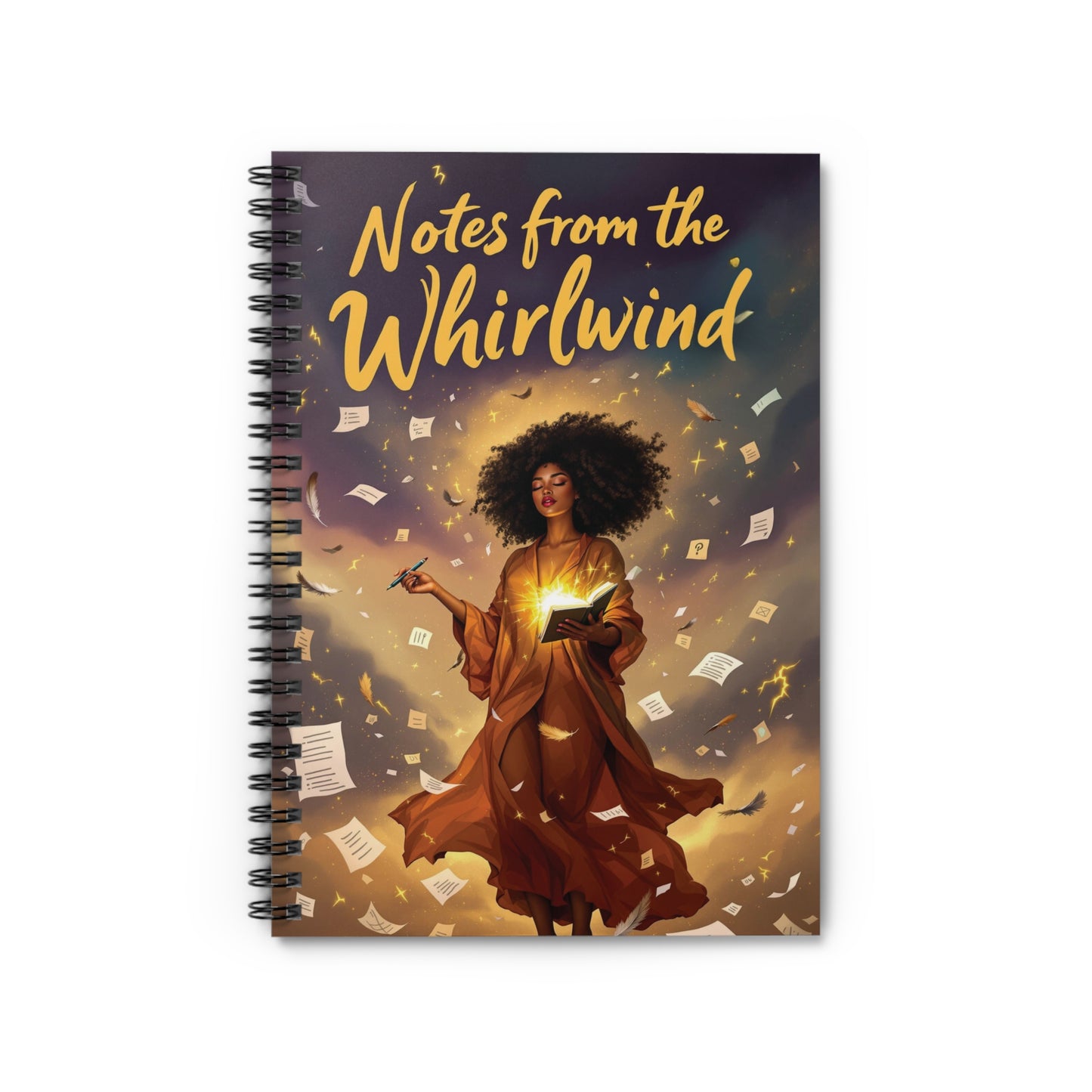 Notes from the Whirlwind Spiral Notebook | Inspirational Journal, Creative Writing, Gift for Writers, School Supplies, Artist Sketchbook