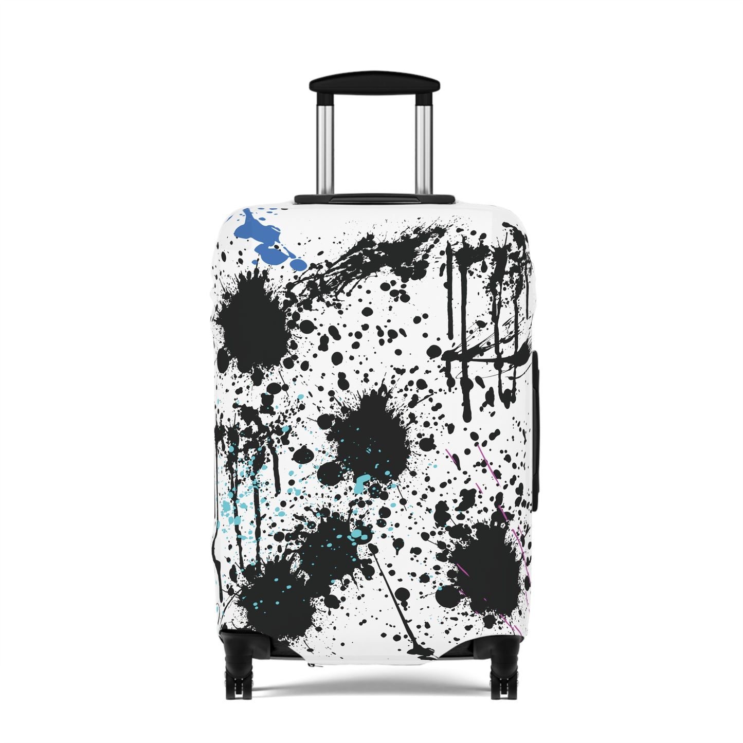 Luggage Cover - Black Splash Design