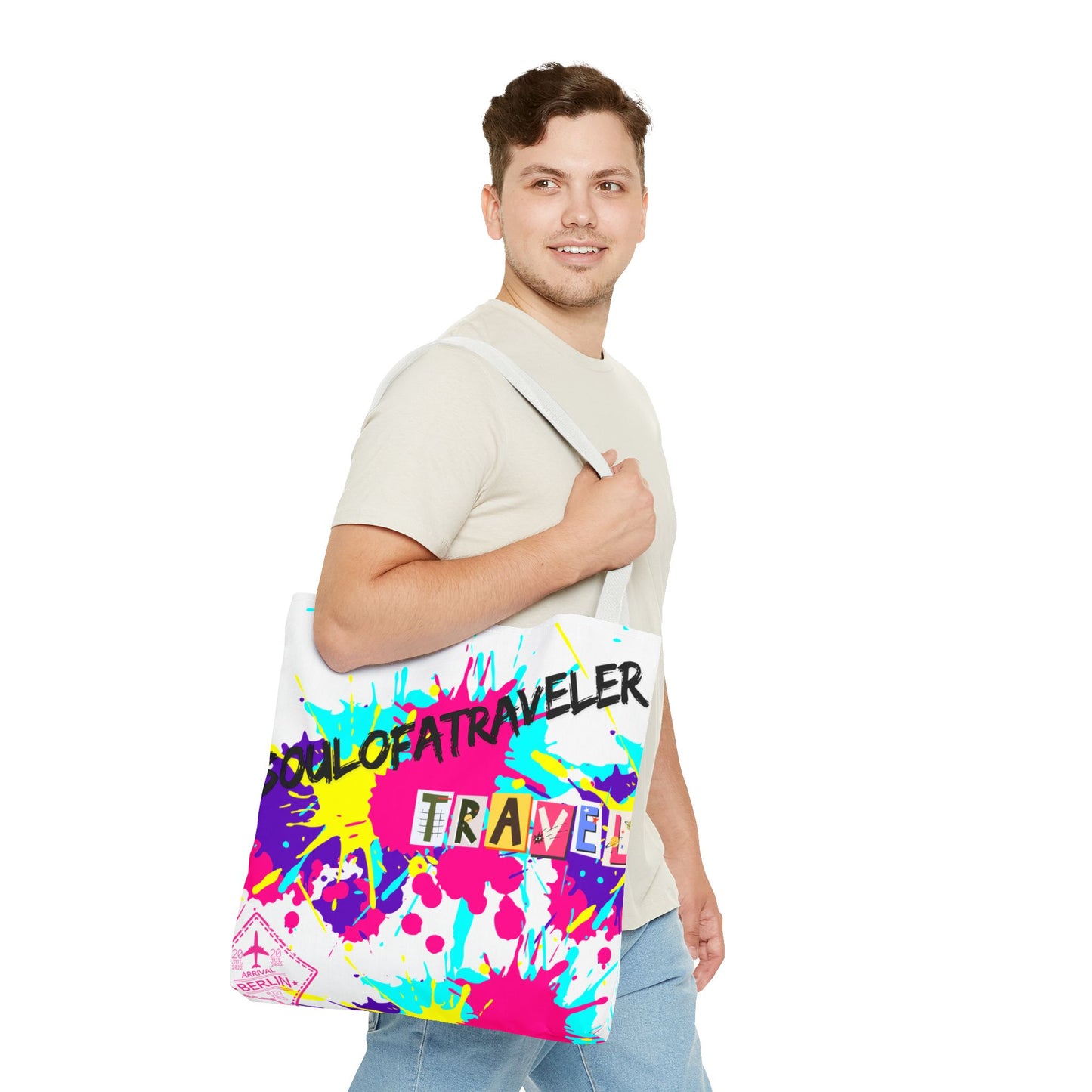 Colorful Travel Tote Bag - Perfect for Adventurers & Everyday Use
