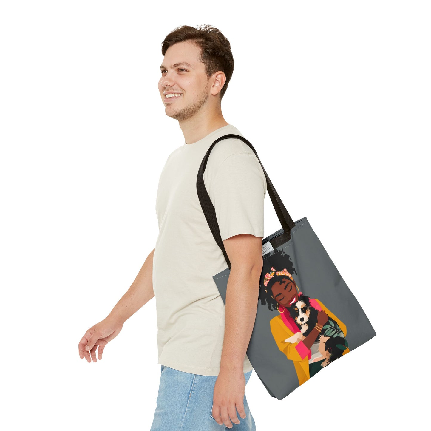 Chic Pet Lover Tote Bag, Perfect for Dog Owners, Gifts for Animal Lovers, Stylish Shopping Bag, Eco-Friendly Tote