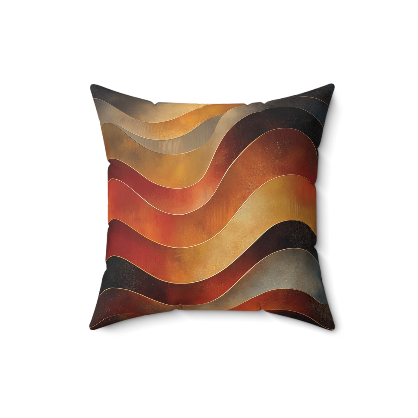 Retro Wavy Pattern Decorative Pillow - Cozy Accent for Home Decor