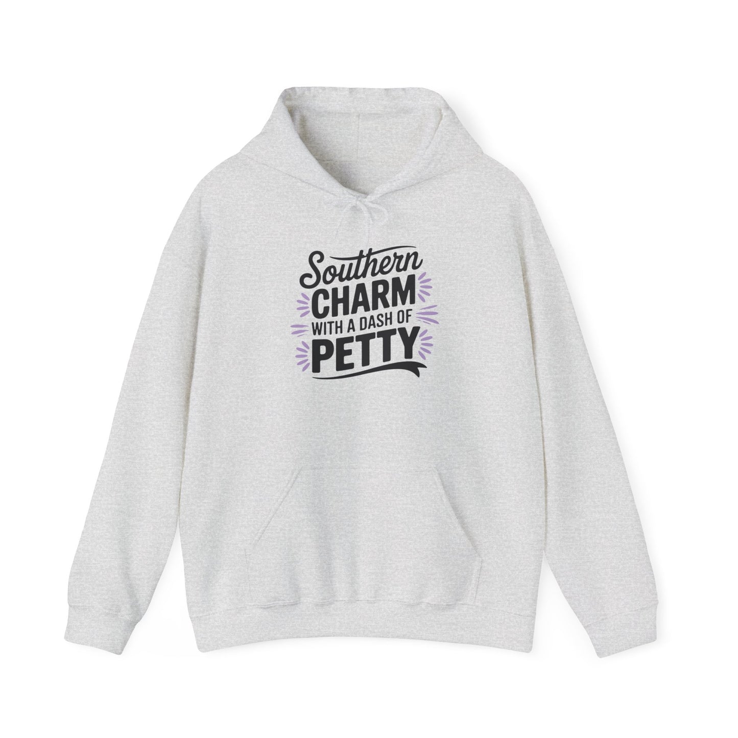 Hooded Sweatshirt Southern Charm with a Dash of Petty