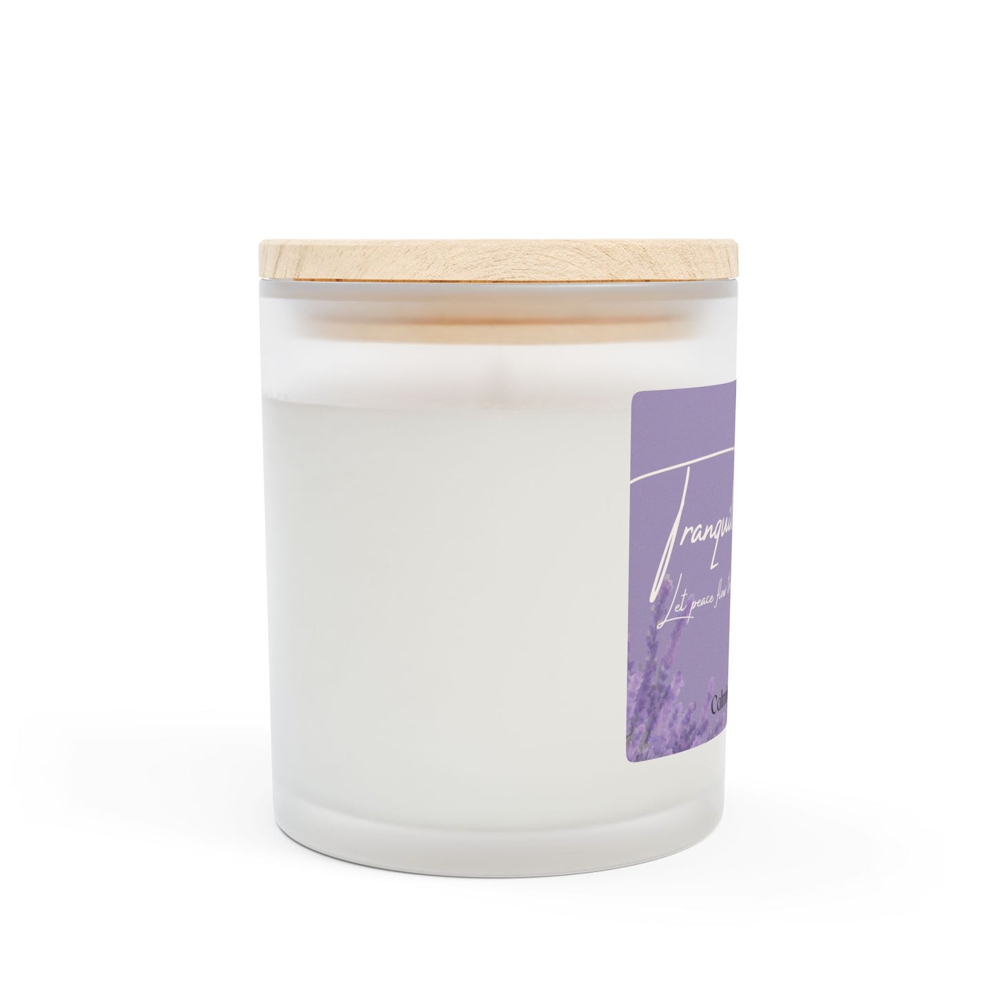 Candle - Tranquil Essence Frosted Glass Candle, 11oz Calm and Soothing