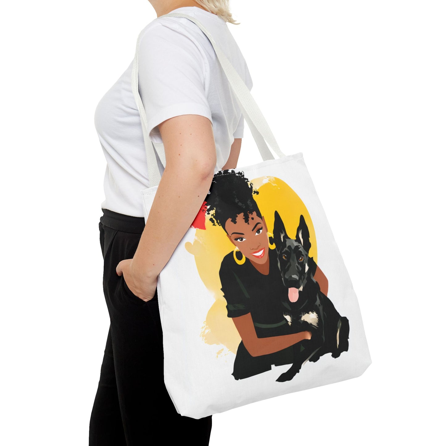 Custom Illustrated Dog Lover Tote Bag, Perfect for Pet Owners, Gifts for Dog Moms, Cute Animal Lover Bag, Eco-Friendly Shopping Tote, Unique
