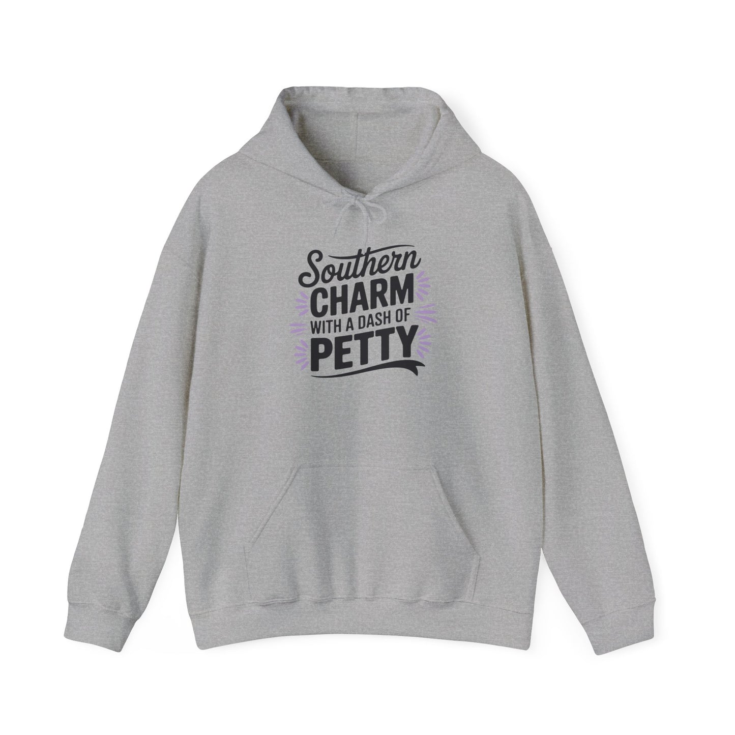 Hooded Sweatshirt Southern Charm with a Dash of Petty