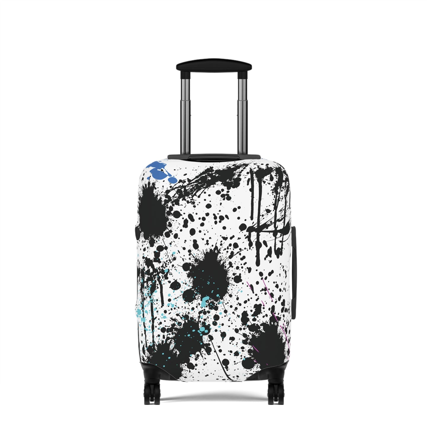 Luggage Cover - Black Splash Design