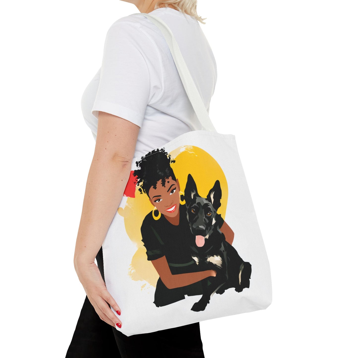 Custom Illustrated Dog Lover Tote Bag, Perfect for Pet Owners, Gifts for Dog Moms, Cute Animal Lover Bag, Eco-Friendly Shopping Tote, Unique