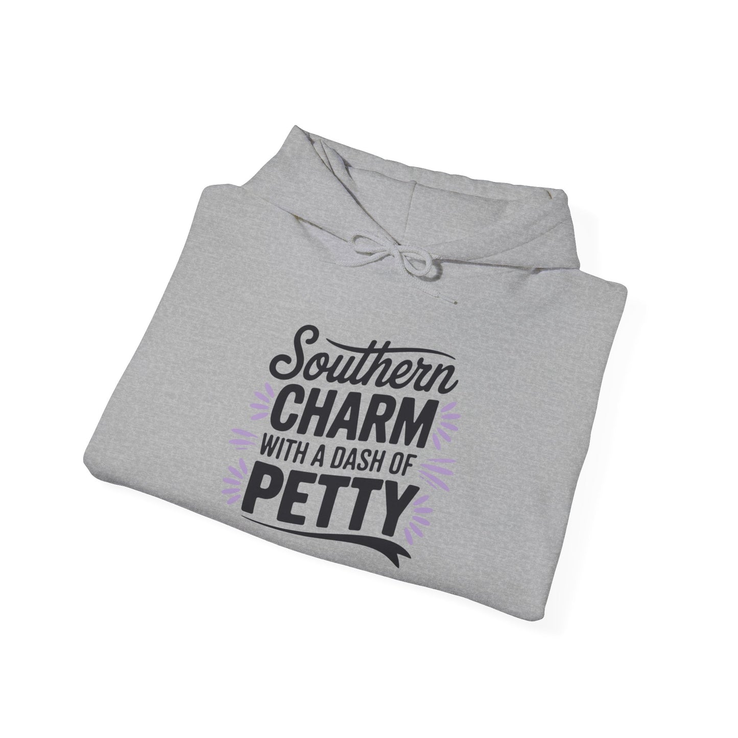 Hooded Sweatshirt Southern Charm with a Dash of Petty
