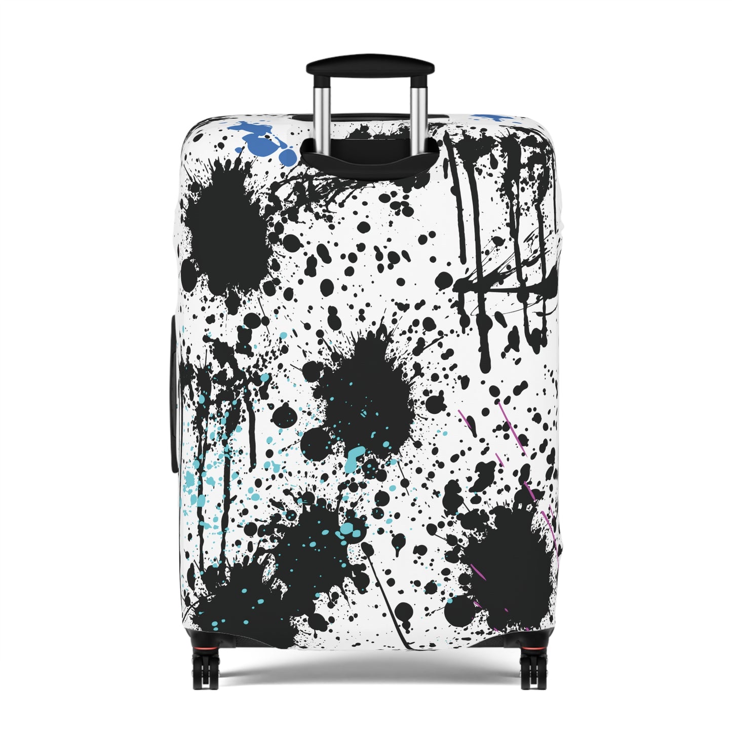 Luggage Cover - Black Splash Design