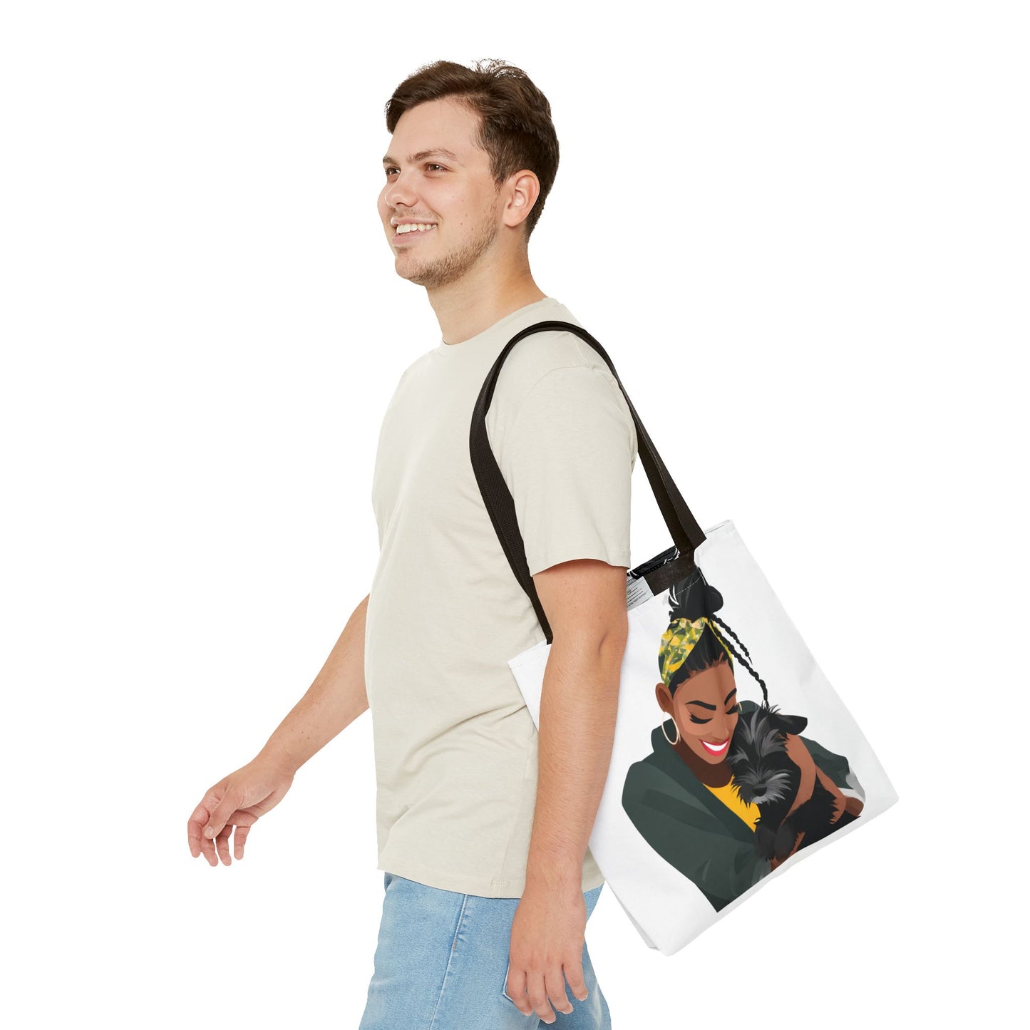 Chic Dog Lover Tote Bag, Pet Mom Gift, Stylish Shopping Bag, Animal Lover Accessory, Eco-Friendly Handbag, Dog Owner Tote