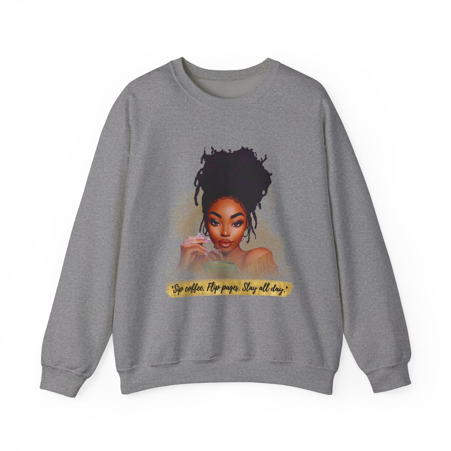 Black Woman Reading Unisex Sweatshirt