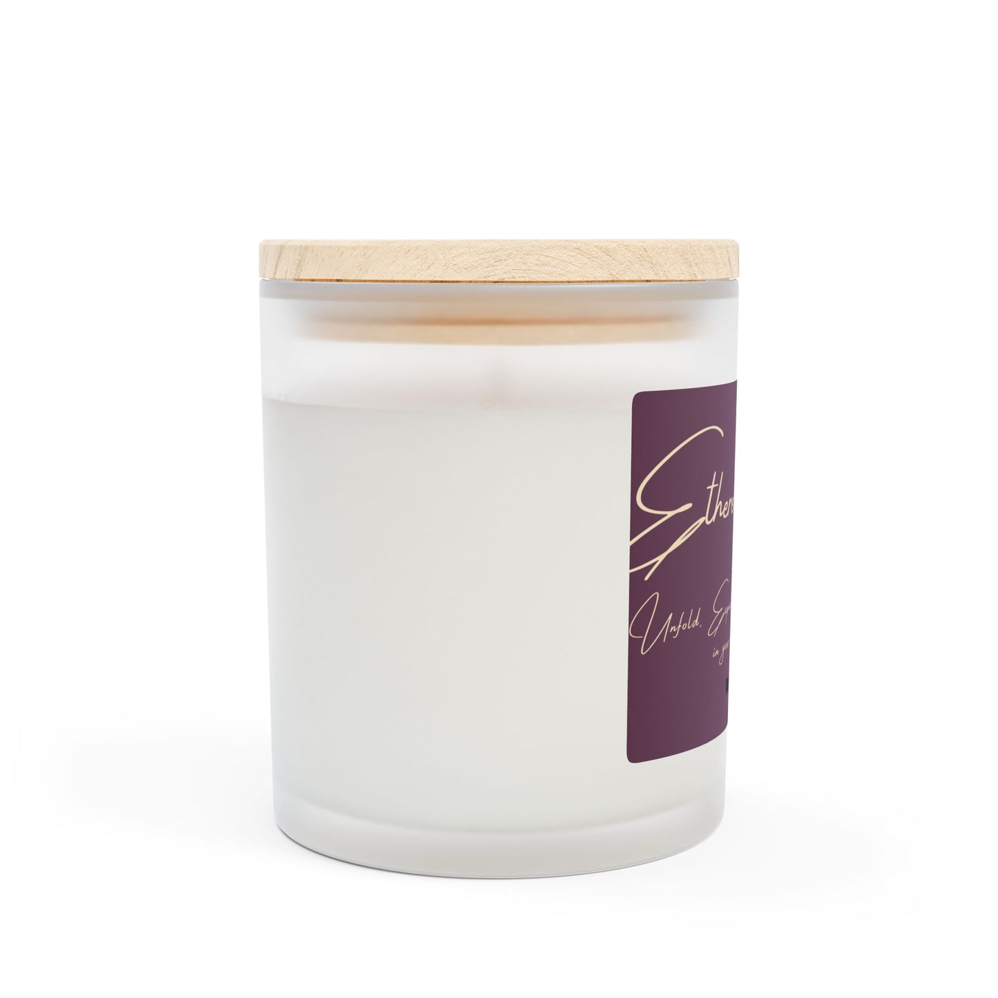 Scented Candle, Blackberry Vanilla - Ethereal Bloom Affirmation Included