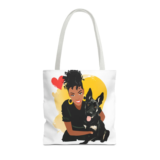 Custom Illustrated Dog Lover Tote Bag, Perfect for Pet Owners, Gifts for Dog Moms, Cute Animal Lover Bag, Eco-Friendly Shopping Tote, Unique