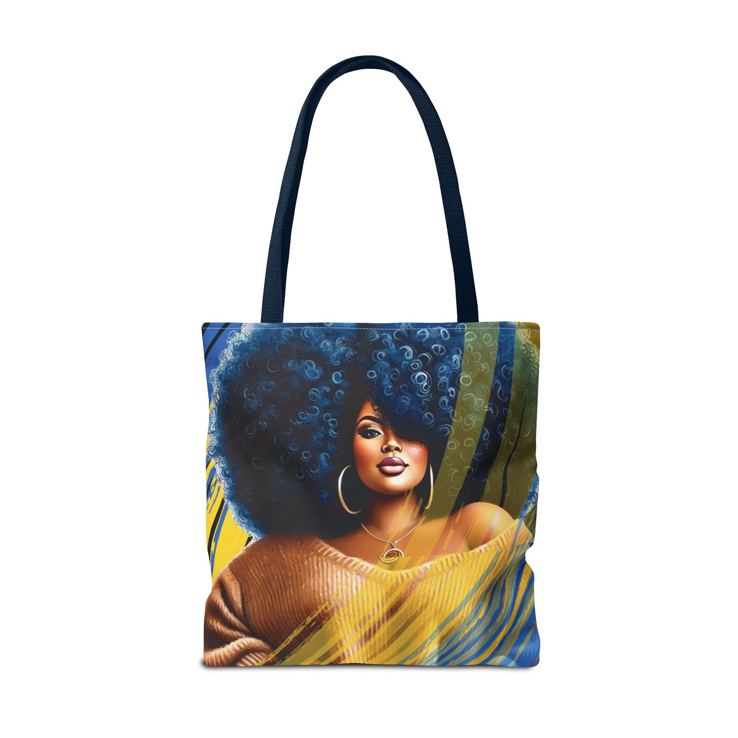 Empowerment Tote Bag - Afro Art Design