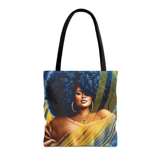 Empowerment Tote Bag - Afro Art Design
