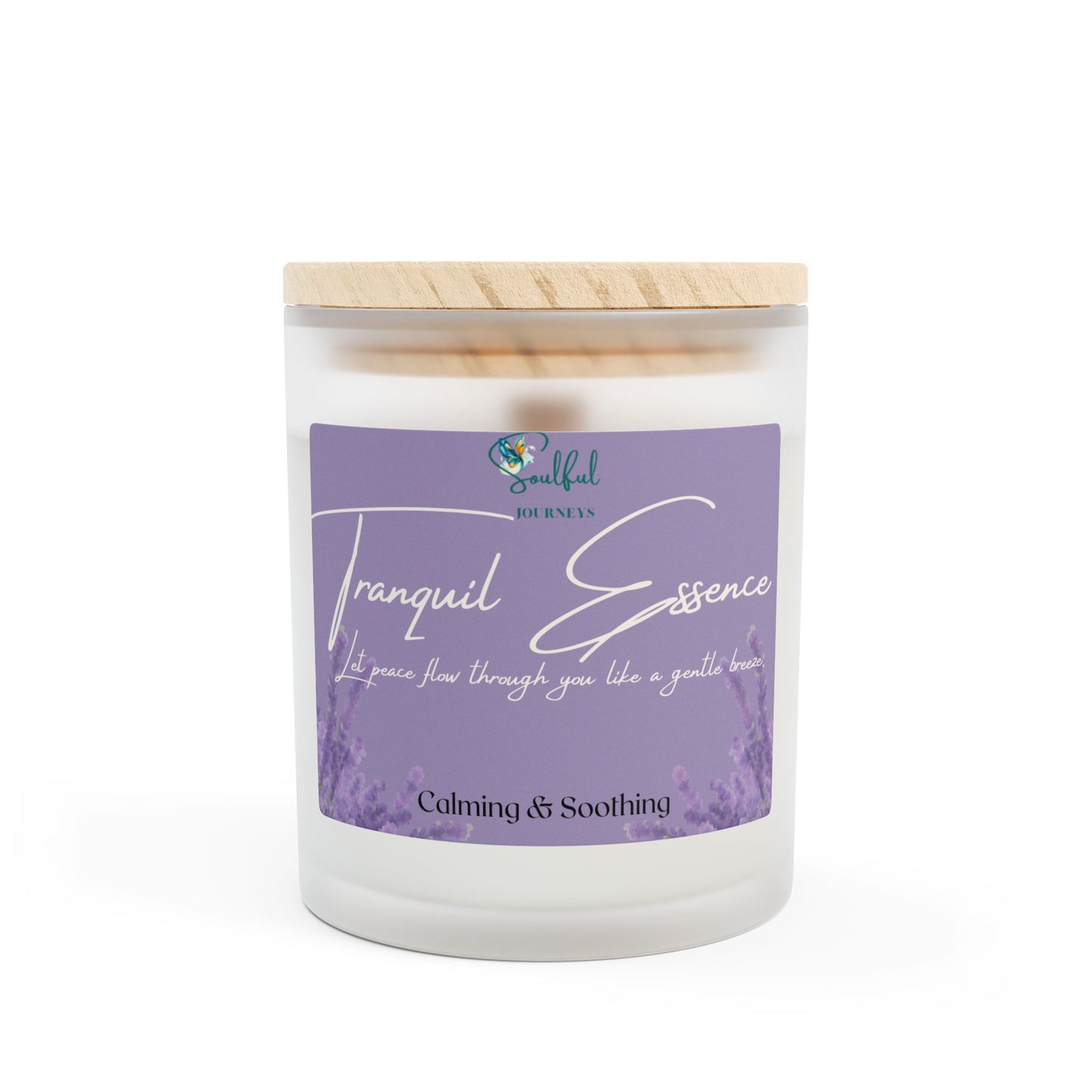 Candle - Tranquil Essence Frosted Glass Candle, 11oz Calm and Soothing