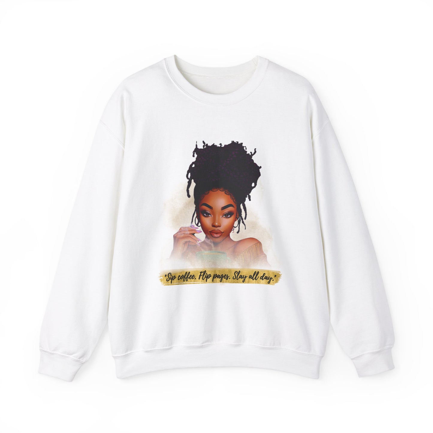 Black Woman Reading Unisex Sweatshirt