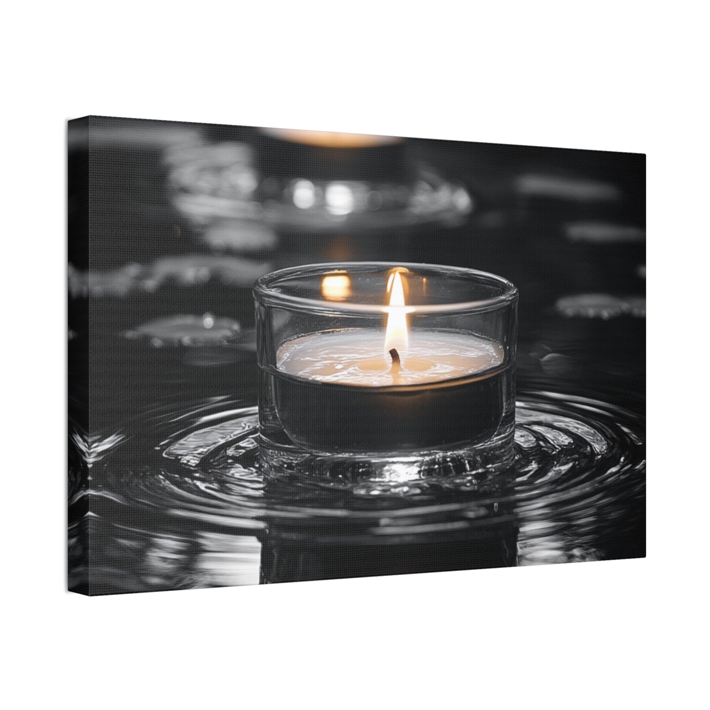 Canvas Print Zen Garden Candles