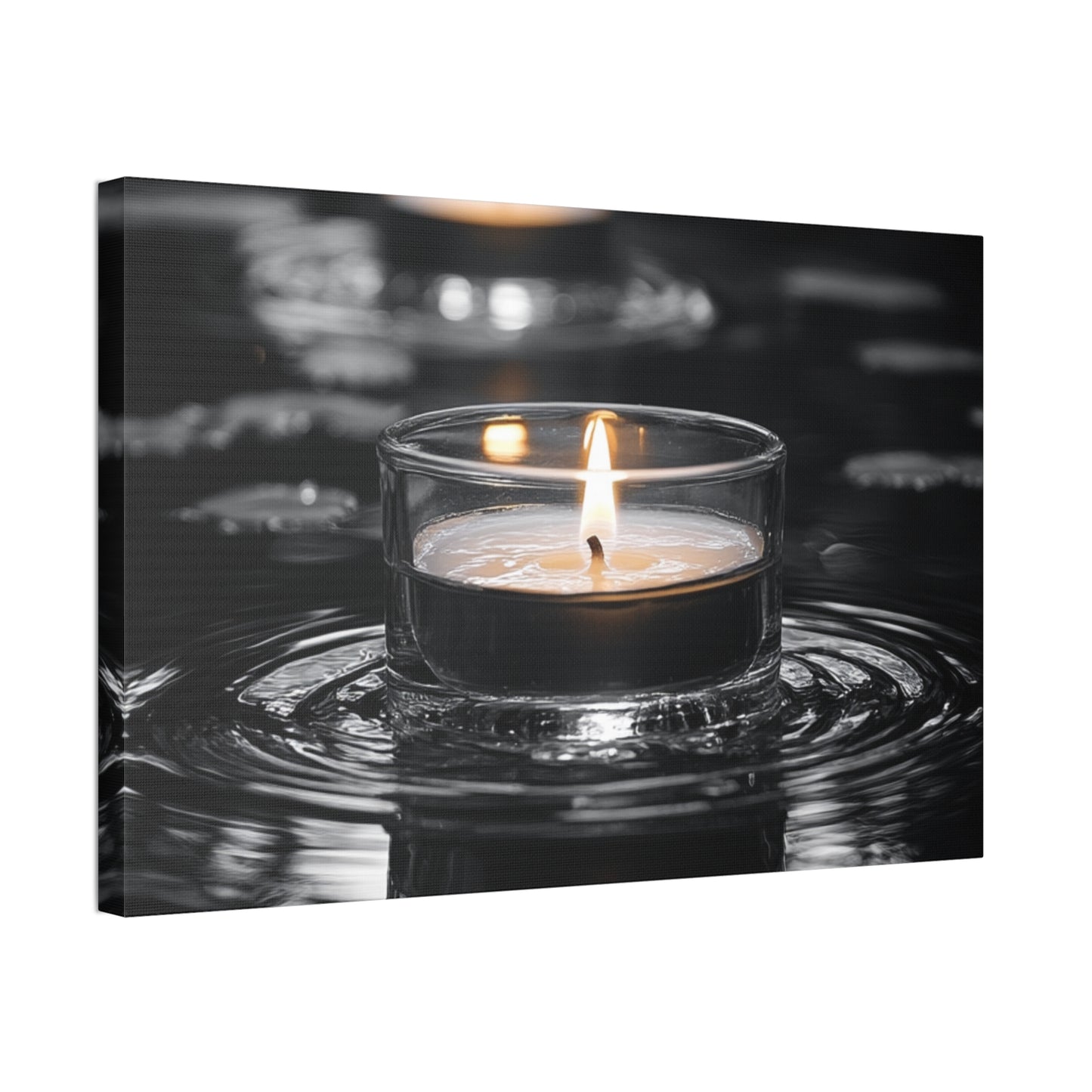 Canvas Print Zen Garden Candles