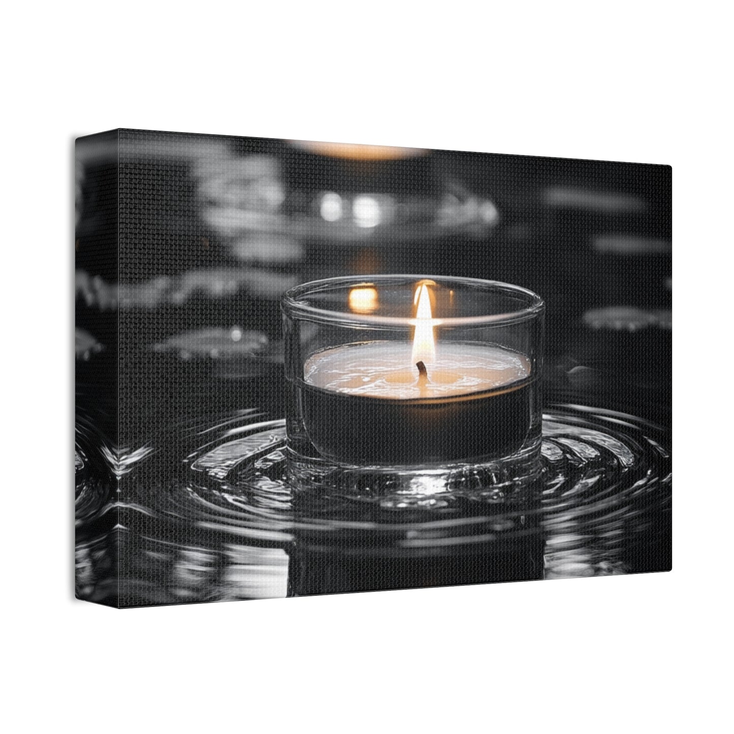 Canvas Print Zen Garden Candles