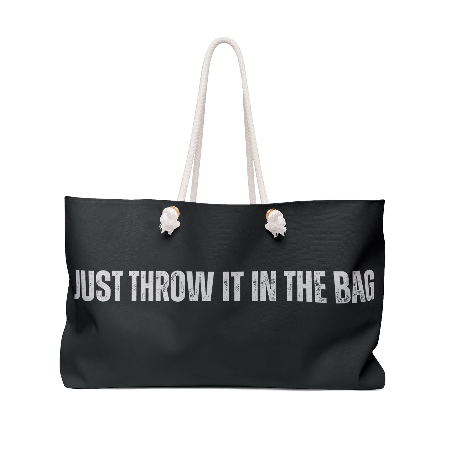 Stylish Weekender Bag for Travel, Beach Tote, Overnight Bag, Gift for Her, Black & Chic Design