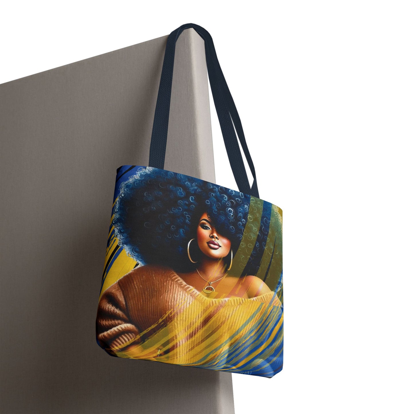 Empowerment Tote Bag - Afro Art Design